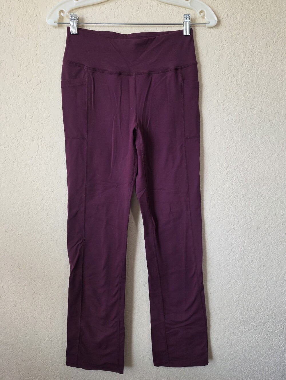 Skechers High Waisted Bootcut Yoga Pants Plum Purple S